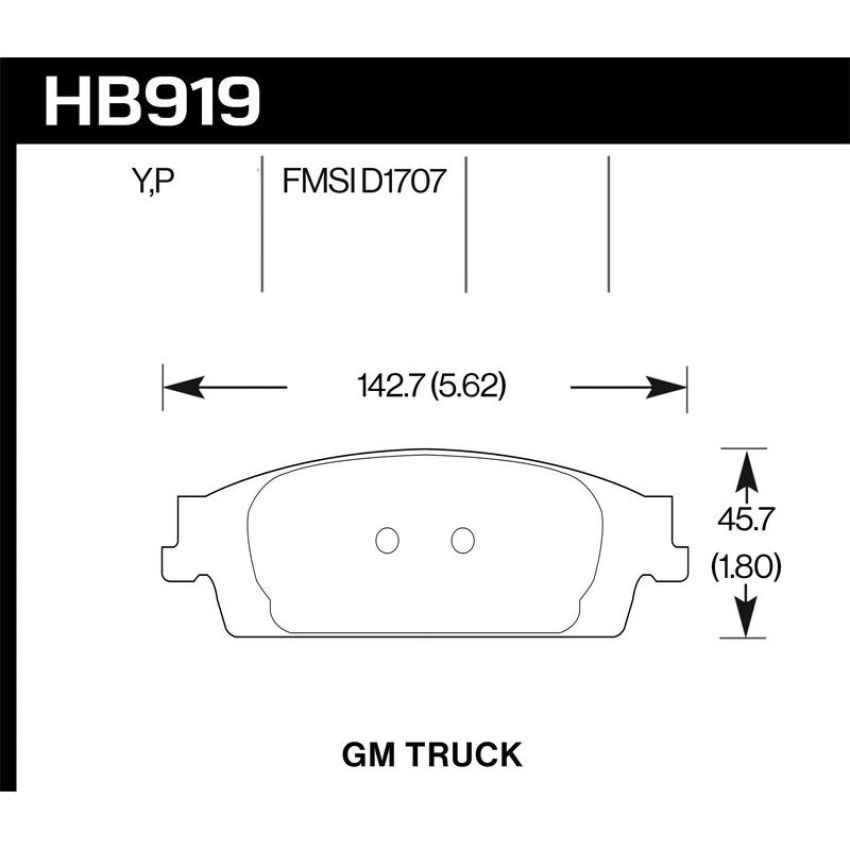 Hawk Performance HB919P.670 SuperDuty Disc Brake Pad