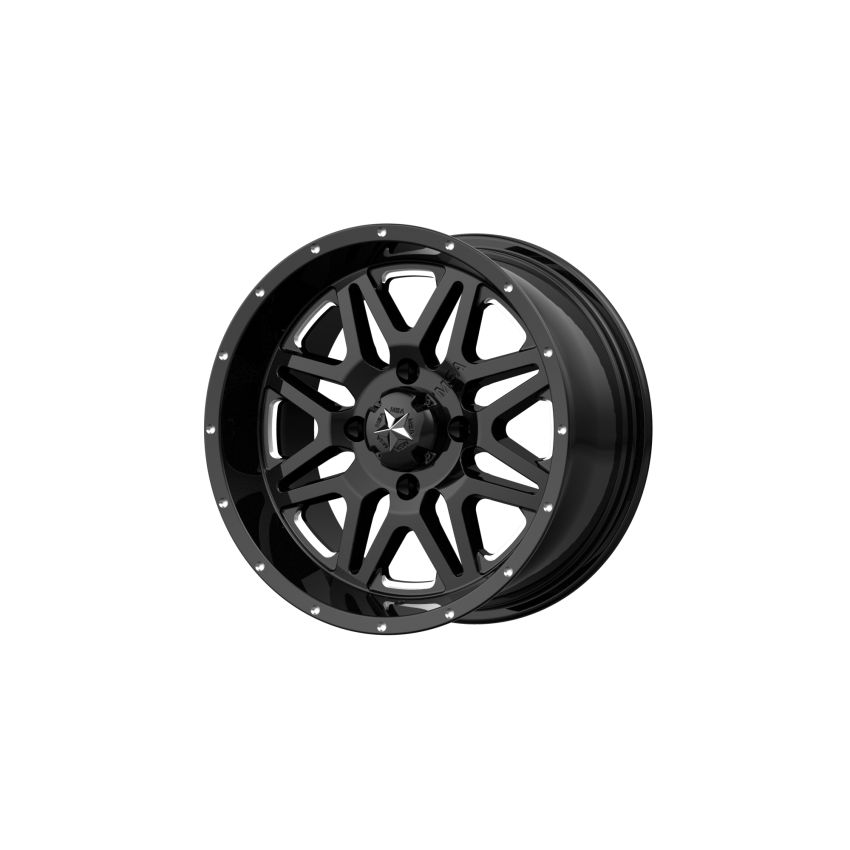 VIBE UTV 14X7 4X137 MILLED G-BLACK 00MM