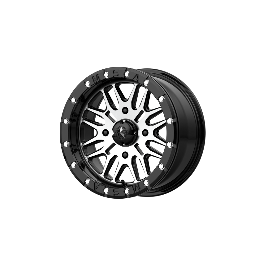 MSA OFFROAD WHEELS BRUTE UTV BL 15X7 4X137 G-BLK MACH 10MM