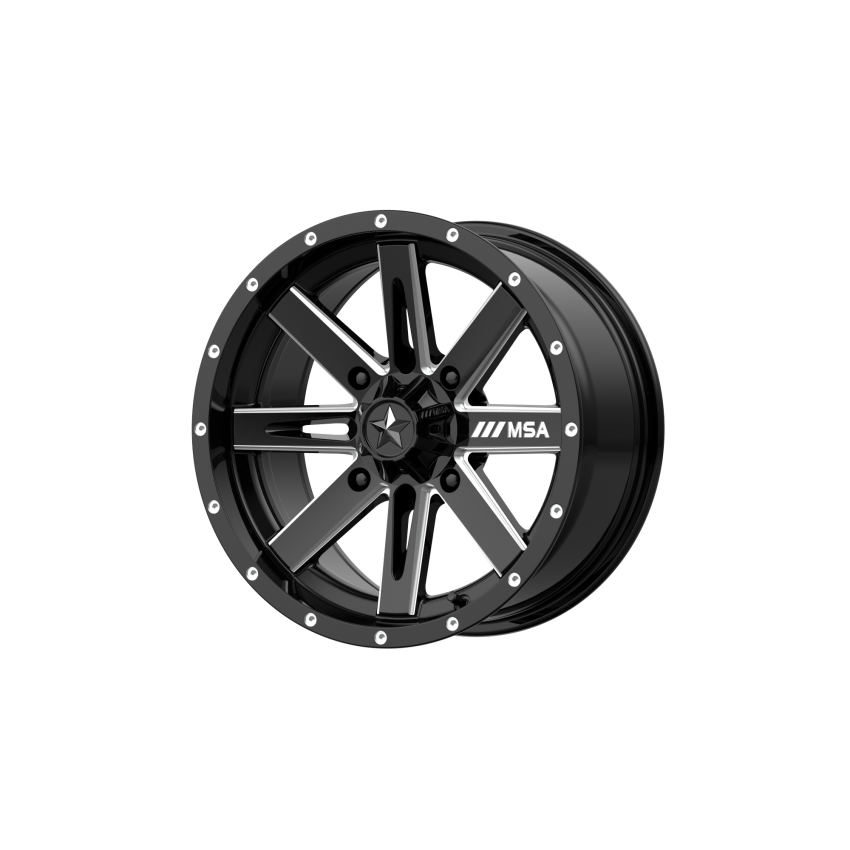 BOXER UTV 18X7 4X137 G-BLK MILL 10MM