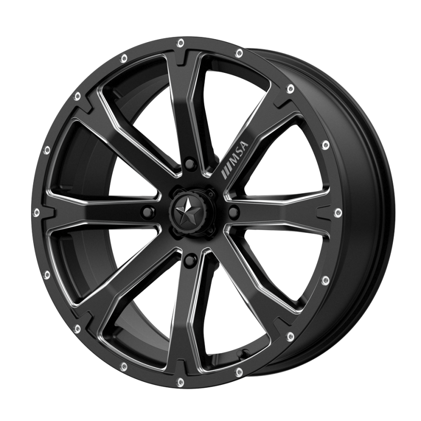 BOUNTY UTV 14X7 4X137 S-BLK MILL 10MM
