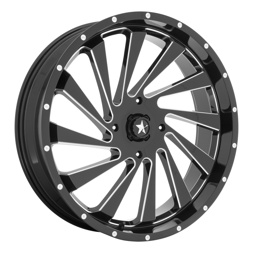 BLADE UTV 22X7 4X156 115 G-BLK-MILL +0
