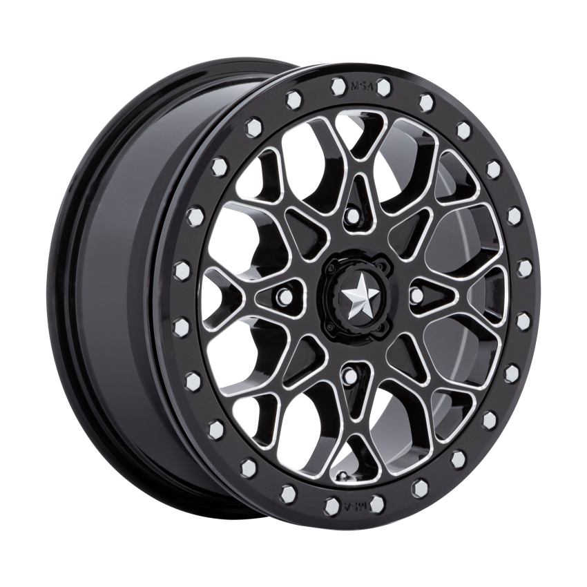 PORTAL UTV BL 15X6 4X156 G-BLK MILL +38