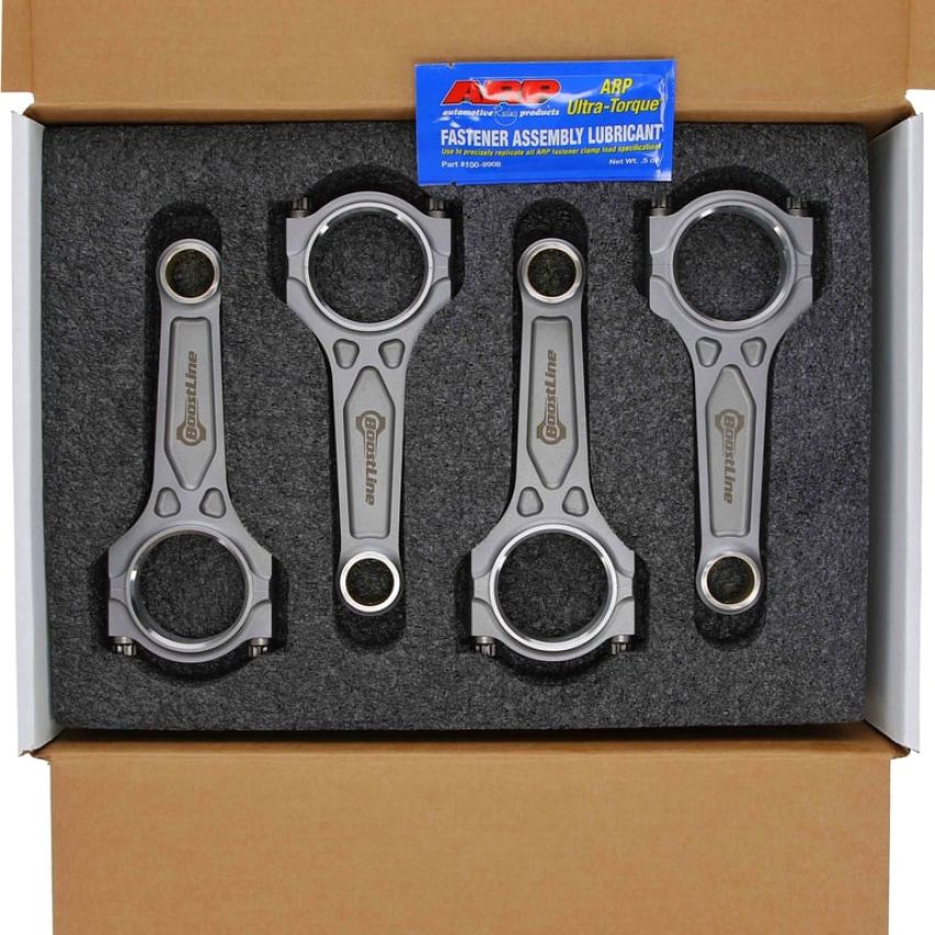 Boostline HN5658866 Connecting Rod Set, Honda K20C, 143.66 mm Length, ARP2000, Set of 4
