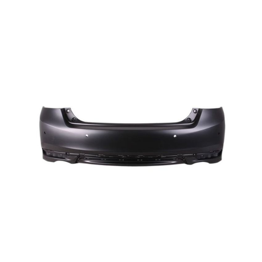 CAPA RR BUMPER COVER; TOURING; SEDAN; 6 CYL; DUAL EXH; W/PARK ASSIST; PRIME; ACCORD 16-17