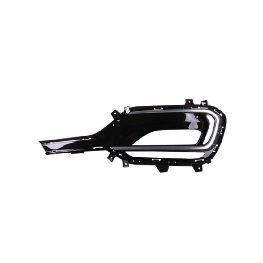 RH FRONT BUMPER INSERT; 2.0L TURBO; FOG LAMP BEZEL; W/FOG LAMPS; SANTA FE SPORH 17-18