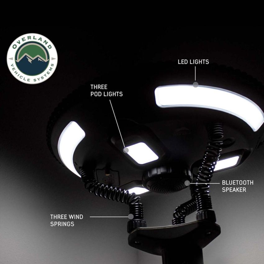 UFO Solar Light Light Pods & Speaker - Camping Light Overland Vehicle Systems