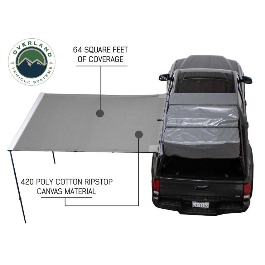 Nomadic Awning 2.5 - 8.0 ft. with Black Cover Overland Vehicle Systems