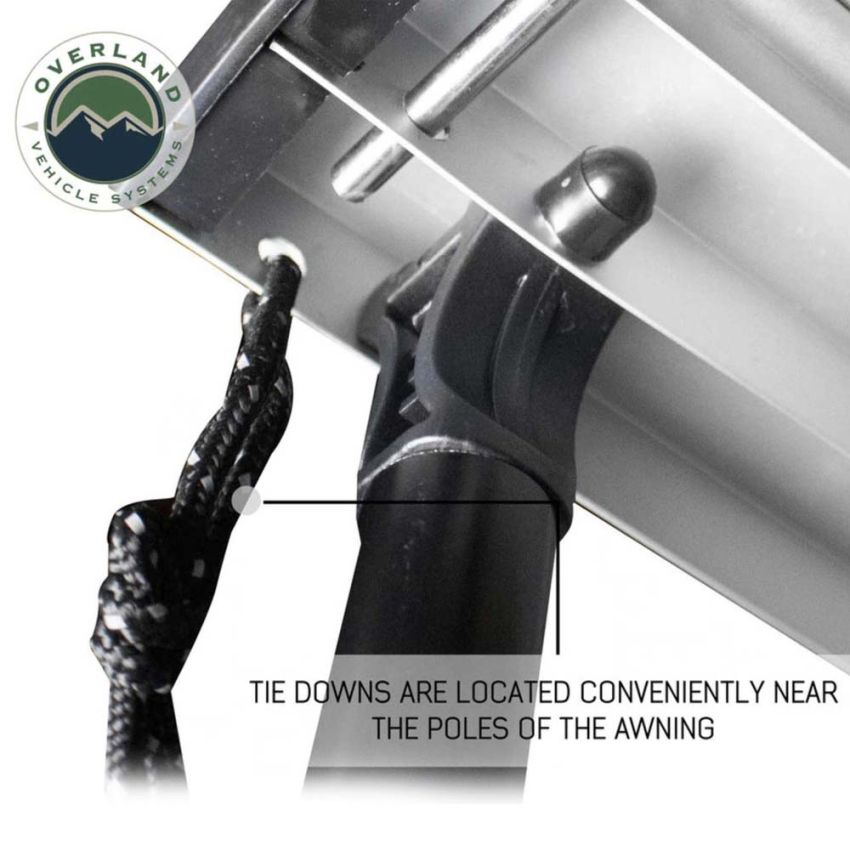 Nomadic Awning 2.5 - 8.0 ft. with Black Cover Overland Vehicle Systems
