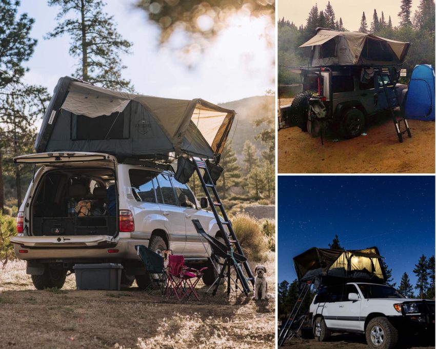 18089901 Bushveld hard shell roof top tent Overland Vehicle Systems