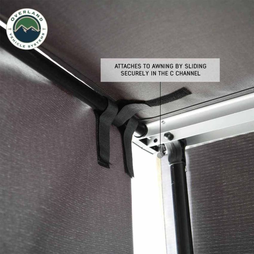 Overland Vehicle Systems Nomadic 6.5 inch Awning Shade Wall Overland Vehicle Systems