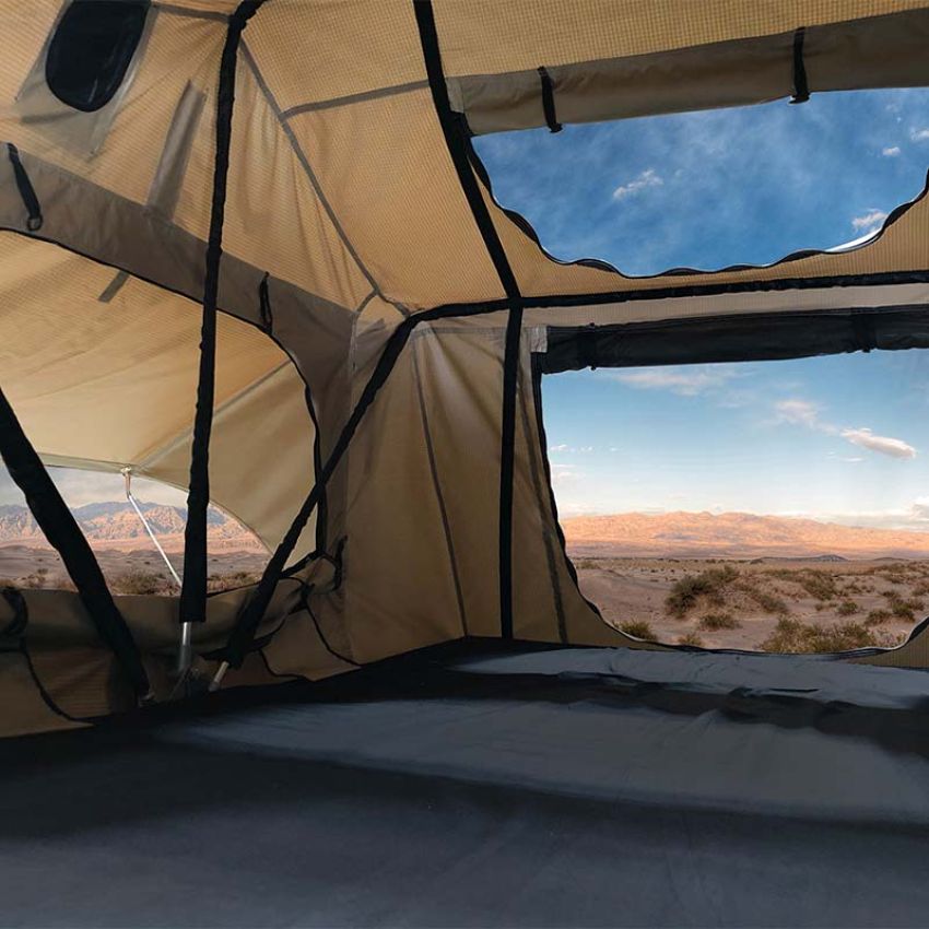 TMBK Roof Top Tent 18119933 OVS 3 Person w/ Green Rain Fly Overland Vehicle Systems