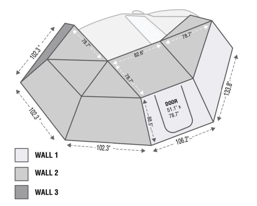 Nomadic 270 Awning Wall Kit Enhance Your Outdoor Experience Overland Vehicle Systems