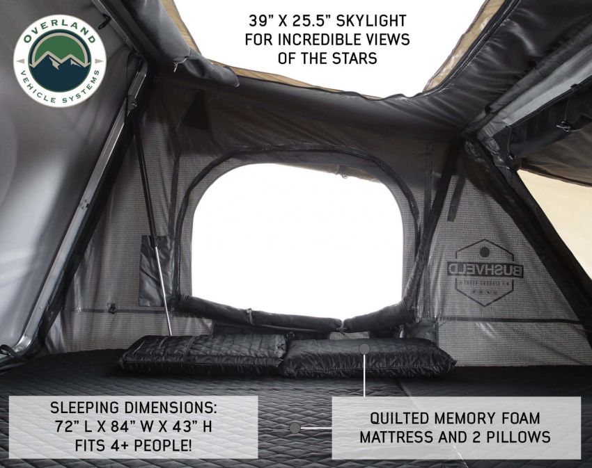 Best Hard Shell Rooftop Tent 18189901 Bushveld II Overland Vehicle Systems