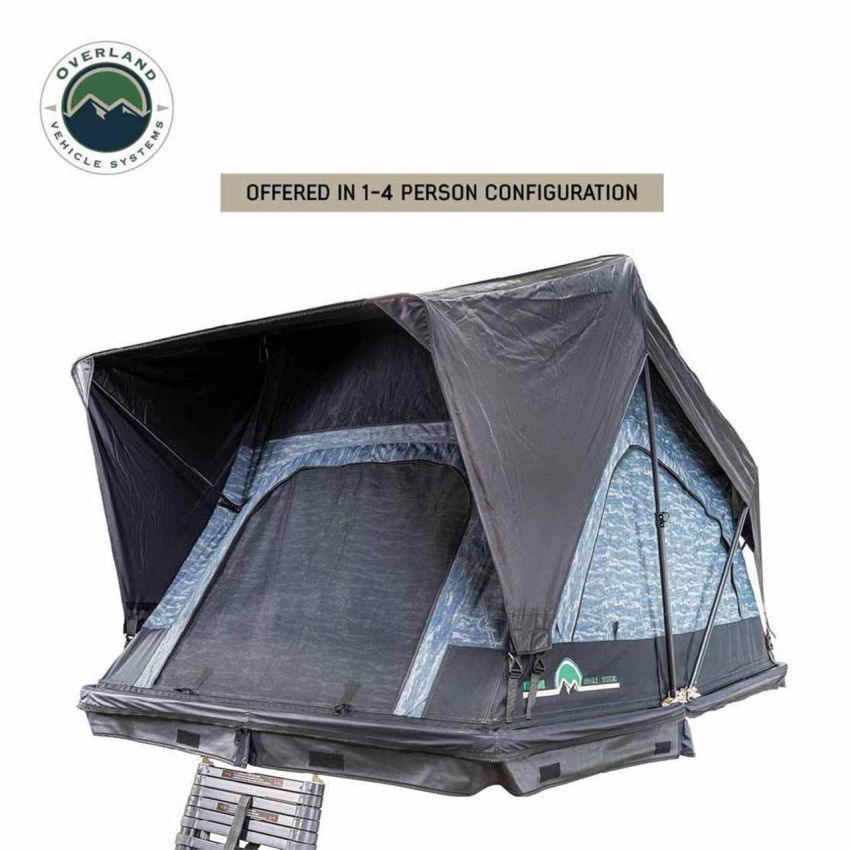 XD Sherpa S2S - Soft Sided Roof Top Tent, 2 Person, Grey Body and Black Rainfly Overland Vehicle Systems