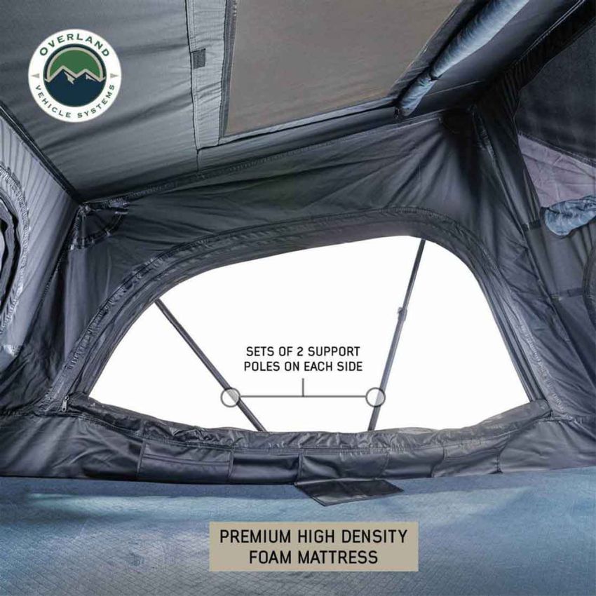 XD Sherpa S3S - Soft Sided Roof Top Tent, 3 Person, Grey Body and Black Rainfly Overland Vehicle Systems