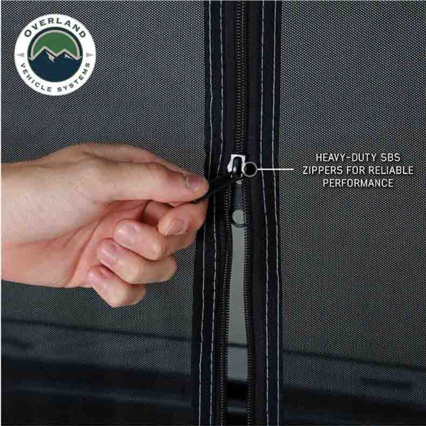 LD P.S.T. - Portable Safari Ground Tent Large, Grey Body and Grey Trim Overland Vehicle Systems