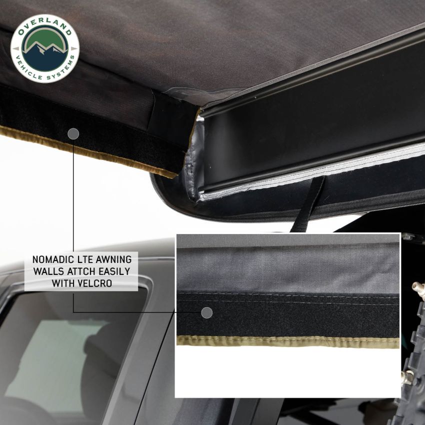 Nomadic Passenger Side Walls 1 & 2 270 LTE Awning Wall Kit Overland Vehicle Systems