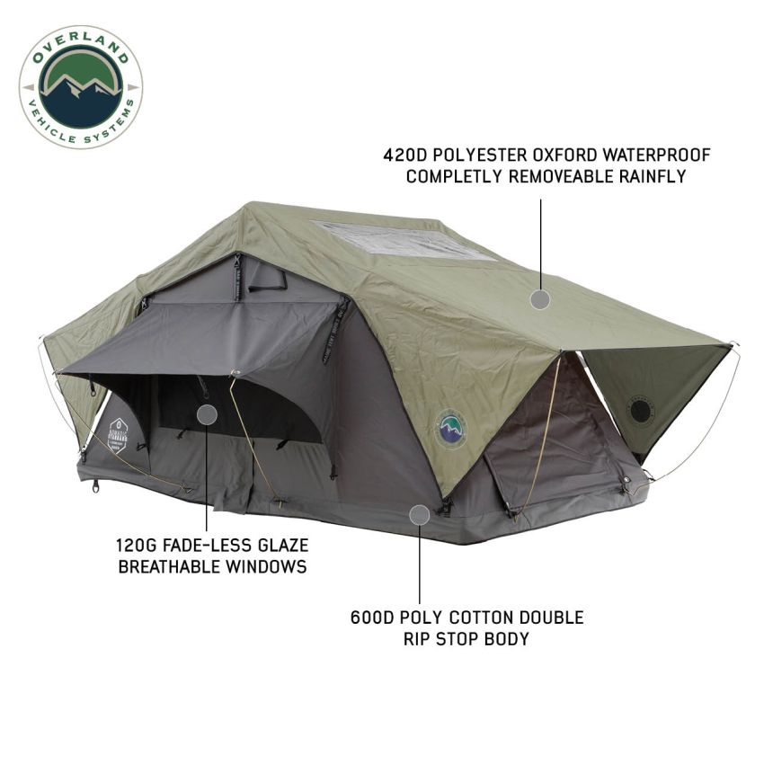 Nomadic 3 Standard Roof Top Tent 3 Person Roof Top Tent Overland Vehicle Systems