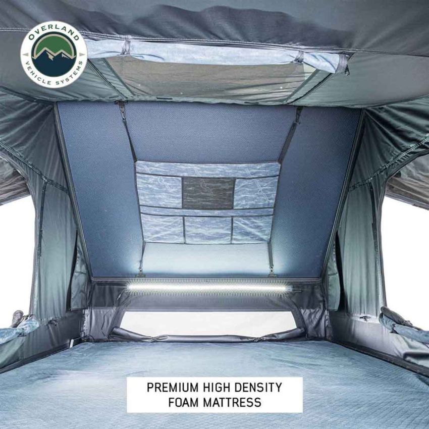XD Everest 2 - Cantilever Aluminum Roof Top Tent, 2 Person, Grey Body and Black Rainfly Overland Vehicle Systems
