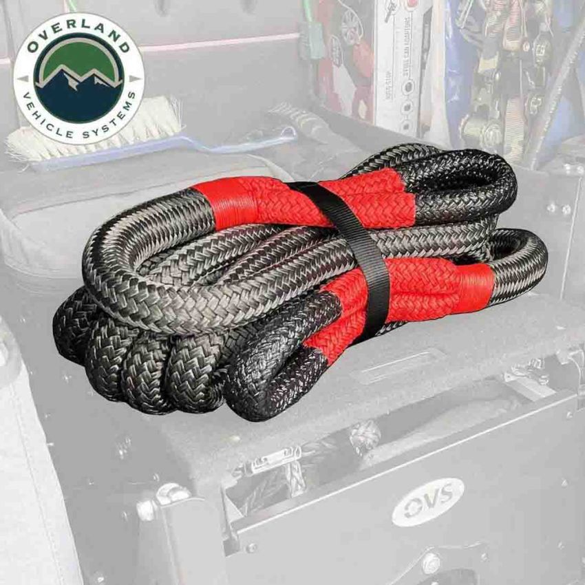 Brute Kinetic Recovery Rope 7/8 Inch x 20 Foot With Storage Bag Overland Vehicle Systems