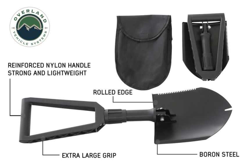 Multi Functional Military Style Utility Shovel for extreme Overland Vehicle Systems