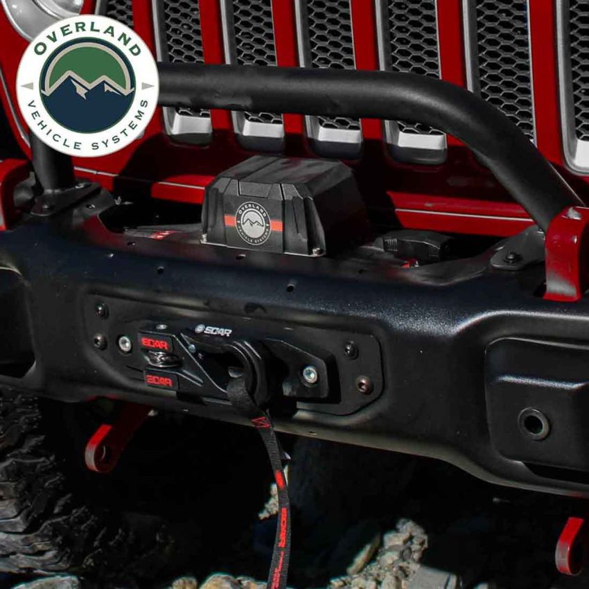 SCAR 10 - 10,000 lb. Winch With Steel Cable and Wireless Remote Overland Vehicle Systems