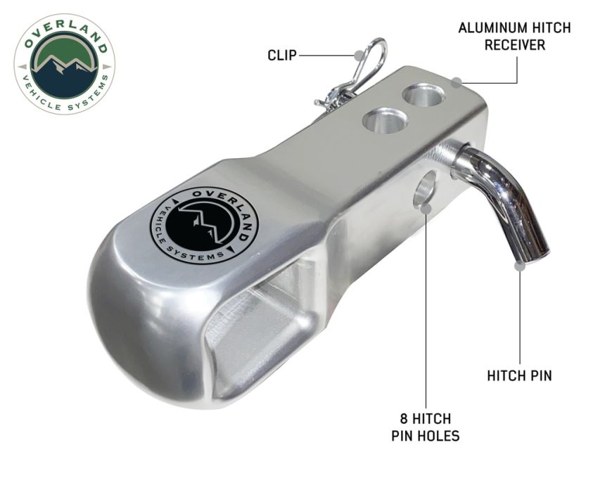 Aluminum Receiver Hitch Mount - Durable and Efficient Overland Vehicle Systems
