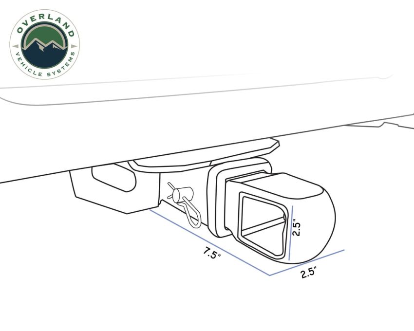 Aluminum Receiver Hitch Mount - Durable and Efficient Overland Vehicle Systems