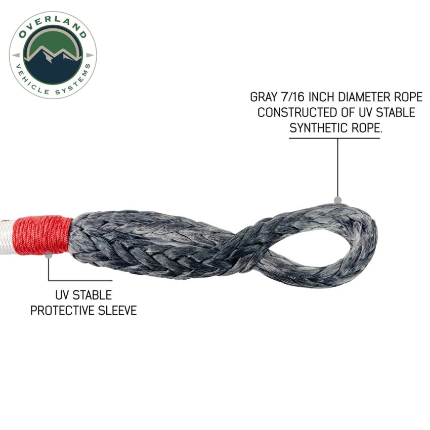 Soft Shackle Recovery 41,000 lb. With Loop & Abrasive Sleeve Overland Vehicle Systems