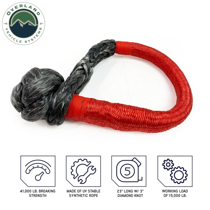 Soft Recovery Shackle With A Breaking Strength of 44,500 lbs Overland Vehicle Systems