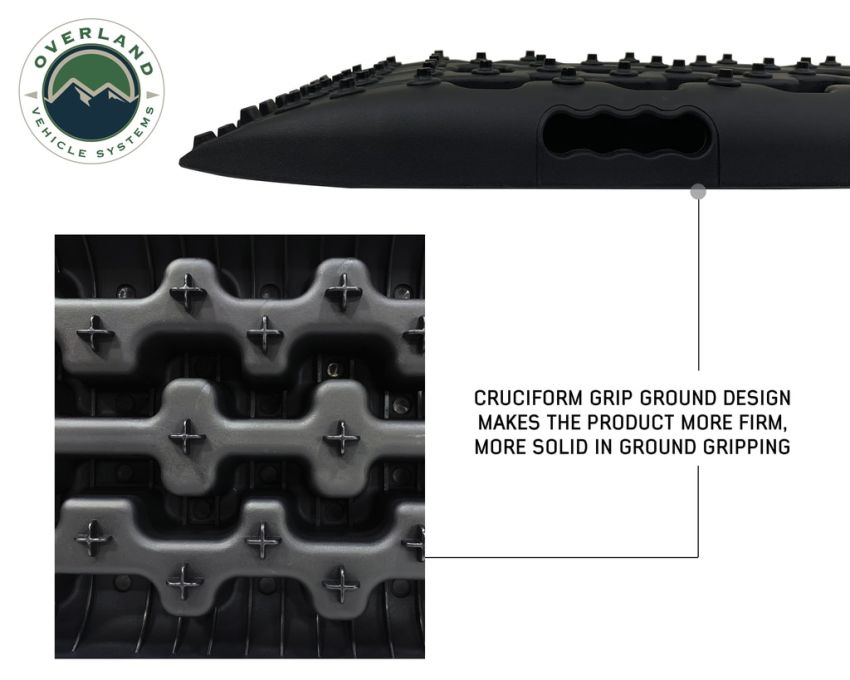 Recovery Ramps for 4WDs Gray/Black Universal + Storage Bag Overland Vehicle Systems