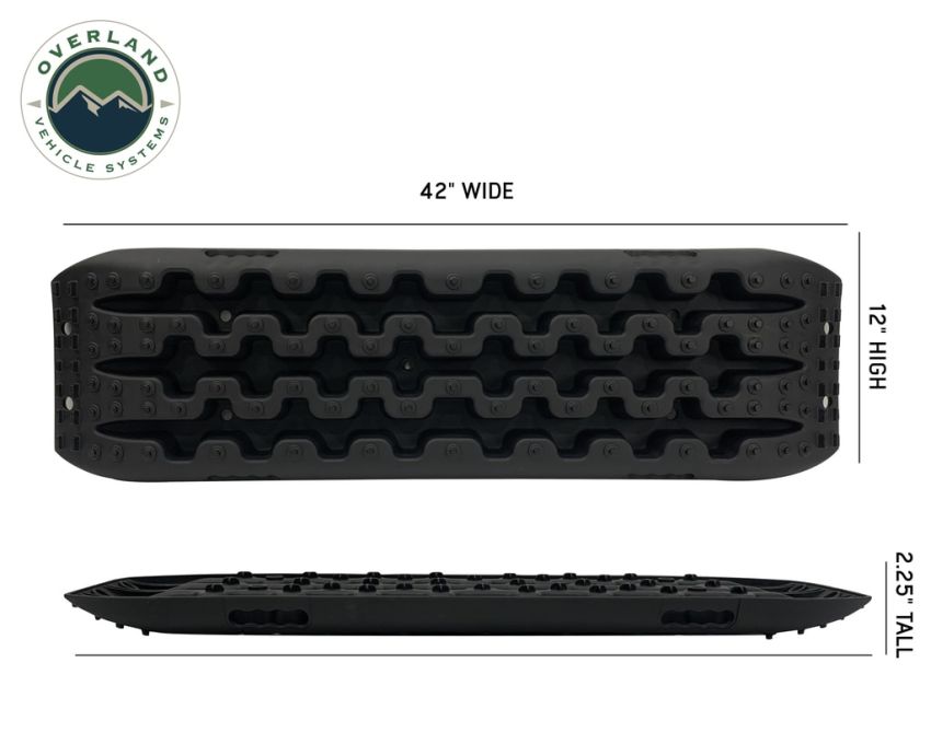 Recovery Ramps for 4WDs Gray/Black Universal + Storage Bag Overland Vehicle Systems