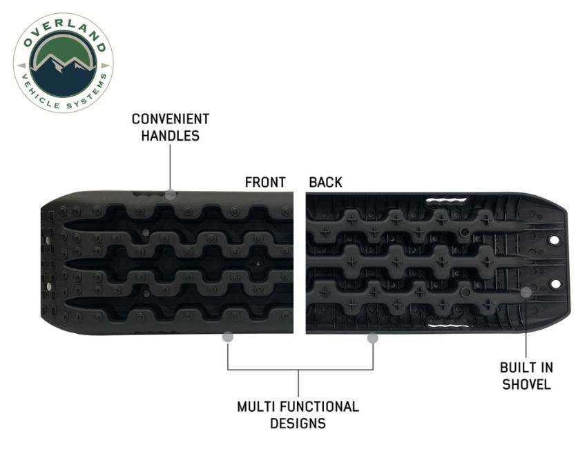 Recovery Ramps for 4WDs Gray/Black Universal + Storage Bag Overland Vehicle Systems