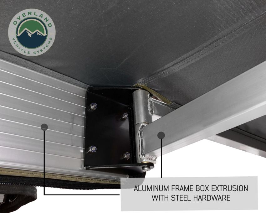 Nomadic Awning 270 Degree - Driver Side Dark Gray Overland Vehicle Systems