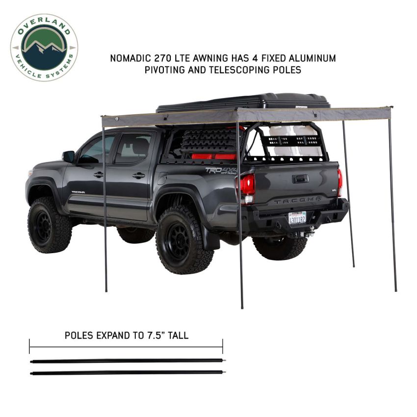 Nomadic 270 LTE Driver Side 270 Degree Awning Premium Overland Vehicle Systems