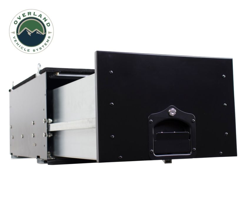 Camping Storage Box Cargo Box With Slide Out Drawer Overland Vehicle Systems