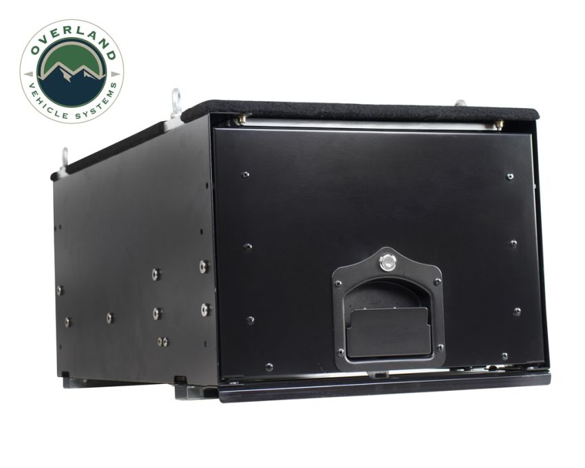 Camping Storage Box Cargo Box With Slide Out Drawer Overland Vehicle Systems