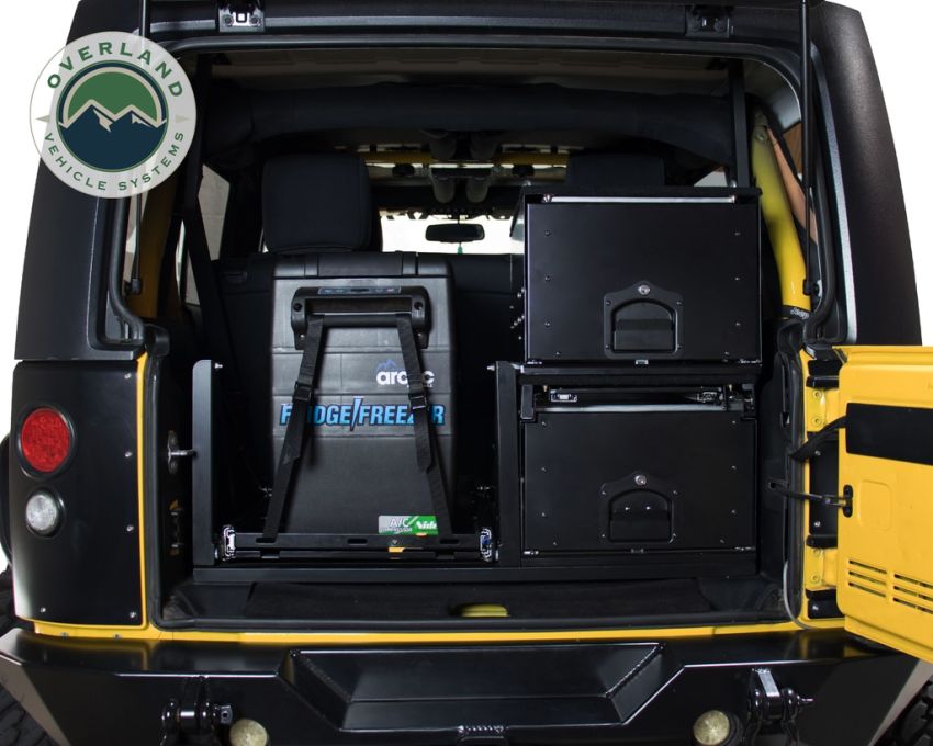 Camping Storage Box Cargo Box With Slide Out Drawer Overland Vehicle Systems