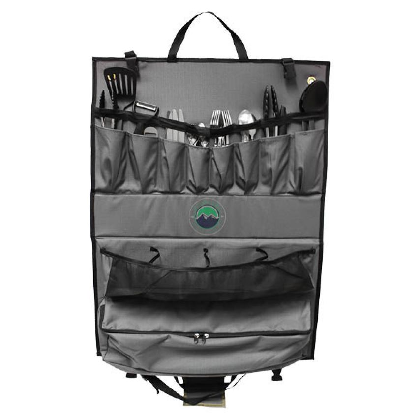 Overland Kitchen Kit 24 Piece Cooking and Utensil Kit Hanging Carrying Case Overland Vehicle Systems