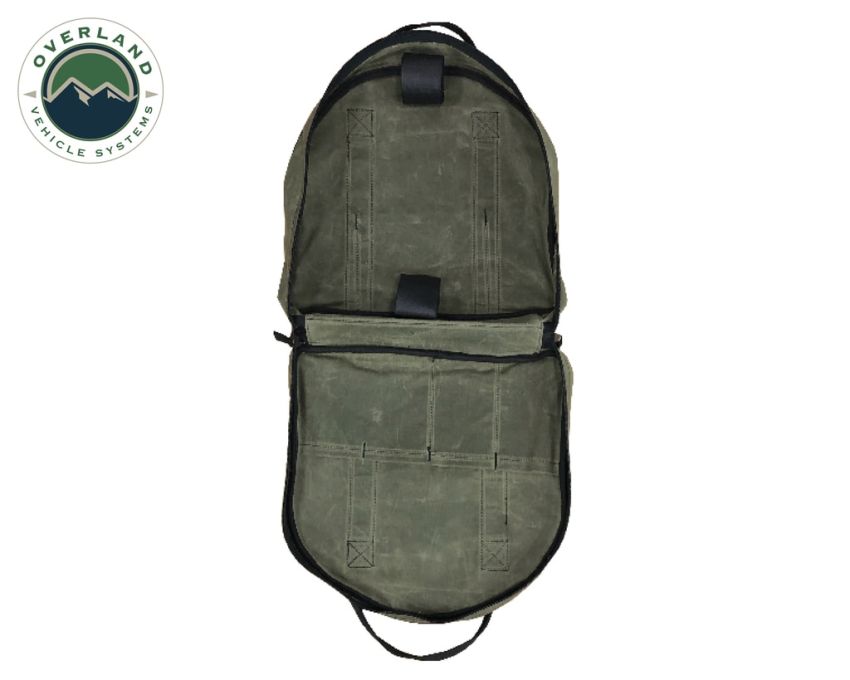 Jumper Cable Bag #16 Waxed Canvas Durable Storage Solution Overland Vehicle Systems