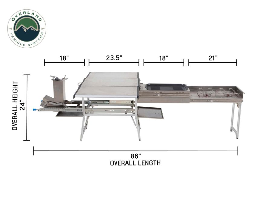 Cook With Overland Vehicle Systems Portable Komodo Camp Kitchen Overland Vehicle Systems