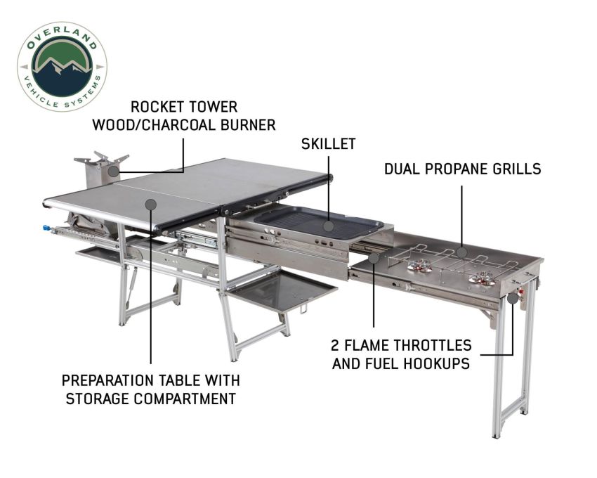 Cook With Overland Vehicle Systems Portable Komodo Camp Kitchen Overland Vehicle Systems