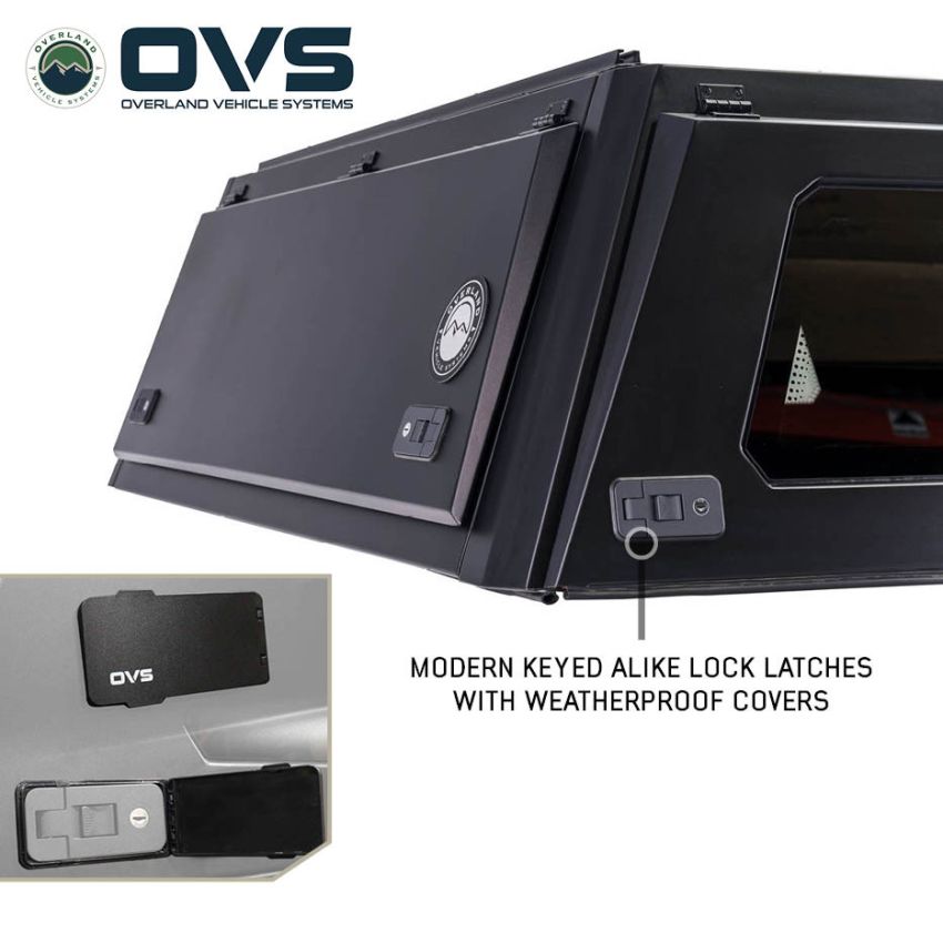 Expedition - Truck Cap W/Full Wing Doors, Front and Rear Windows and 3rd Brake Light 24-26 Ford Ranger Overland Vehicle Systems