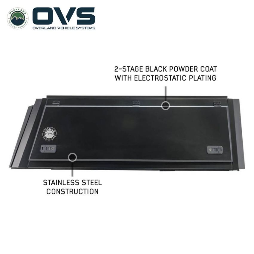 Expedition - Truck Cap W/Full Wing Doors, Front and Rear Windows and 3rd Brake Light 24-26 Toyota Tacoma 5.0 Foot Bed Overland Vehicle Systems