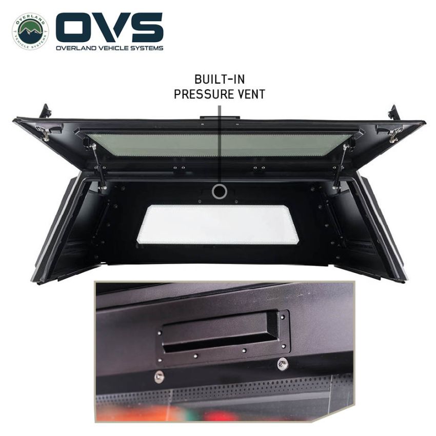Expedition - Truck Cap W/Full Wing Doors, Front and Rear Windows and 3rd Brake Light 20-26 Chevrolet Silverado/GMC Sierra 2500/3500 Overland Vehicle Systems