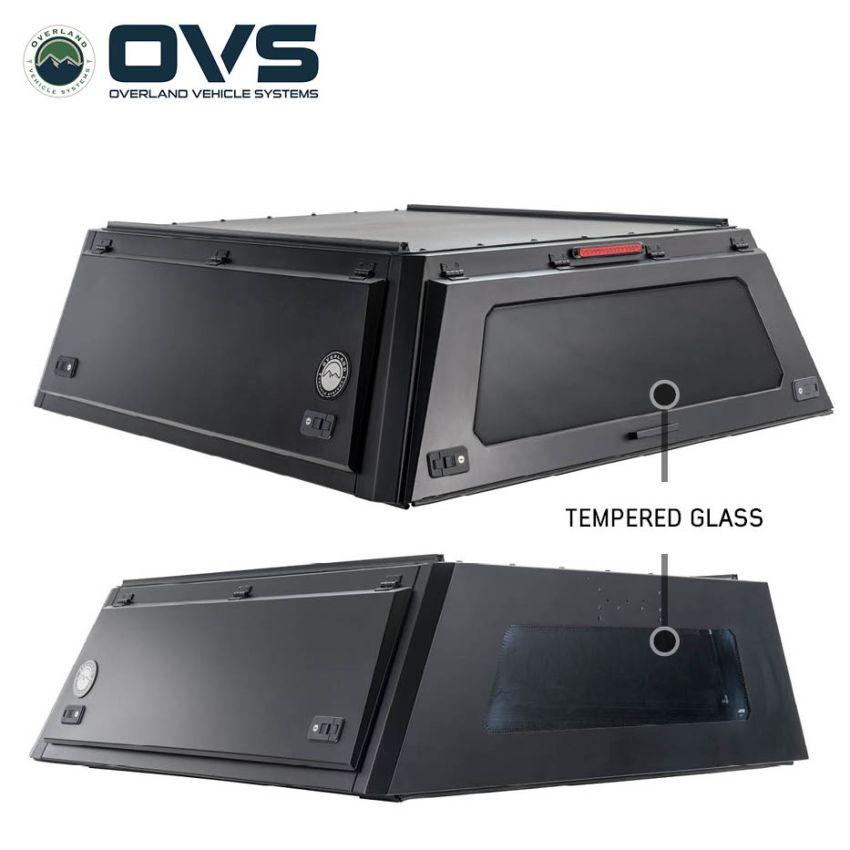 Expedition - Truck Cap W/Full Wing Doors, Front and Rear Windows and 3rd Brake Light 20-26 Chevrolet Silverado/GMC Sierra 2500/3500 Overland Vehicle Systems
