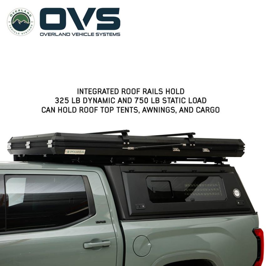 Expedition Pro Plus Truck Cap W/Full Wing Window Doors, Front and Rear Windows and 3rd Brake Light 19-26 Ram 1500 Overland Vehicle Systems