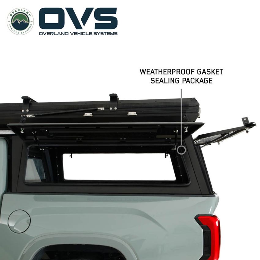 Expedition Pro Plus Truck Cap W/Full Wing Window Doors, Front and Rear Windows and 3rd Brake Light 17-22 Ford F-250/F-350 Overland Vehicle Systems