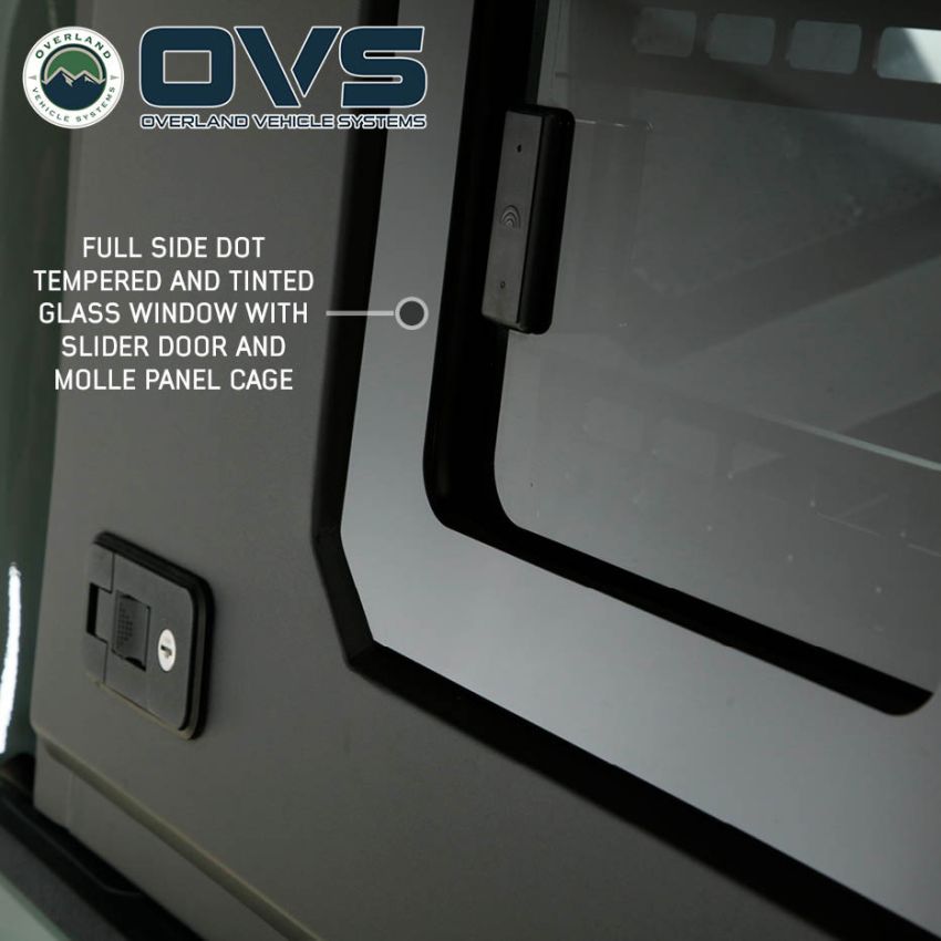 Expedition Pro Plus Truck Cap W/Full Wing Window Doors, Front and Rear Windows and 3rd Brake Light 23-26 Chevrolet Colorado/GMC Canyon Overland Vehicle Systems